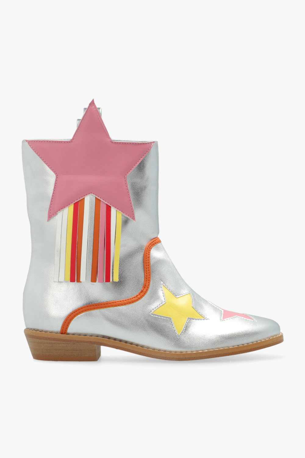 Stella mccartney white ankle cheap boots